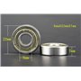 GOIYZTTR 30pcs 608ZZ Roulements à Billes, Metal Double Blindage Roulements 8 x 22 x 7mm Roulements Miniatures en Acier au Carbon