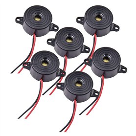 Wenxiaw Buzzer Électronique 12v Buzzer DC 3-24V Sirène 12v Buzzer 85dB Alarme Électronique Buzzer Système D'alarme Buzzer pour C