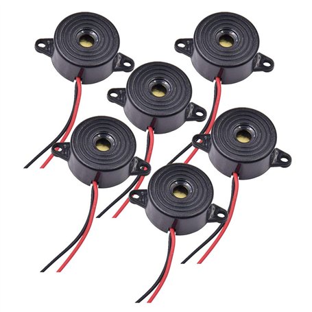 Wenxiaw Buzzer Électronique 12v Buzzer DC 3-24V Sirène 12v Buzzer 85dB Alarme Électronique Buzzer Système D'alarme Buzzer pour C