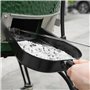onlyfire Flam Tisonnier Cheminée, Racloir Cendre en Acier Inoxydable avec Manche en Bois, Accessoires Cheminé pour Gril de Chemi
