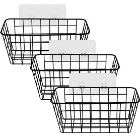 Ouinne Lot de 3 Panier de Rangement Métal