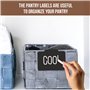 10 Étiquettes à Clipser pour Paniers de Rangement - Petites Étiquettes à Craie pour Paniers - Porte-étiquettes pour Panier - Pla