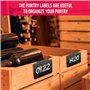 10 Étiquettes à Clipser pour Paniers de Rangement - Petites Étiquettes à Craie pour Paniers - Porte-étiquettes pour Panier - Pla