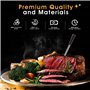 Thermomètre à viande sans fil à 4 sondes pour griller et fumer, étanche, passe au four, thermomètre numérique à lecture instanta
