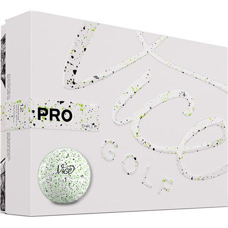 Vice Pro Drip Version Balles de Golf (Motif Drip Vert Citron/Noir)