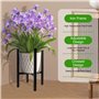 KIMIGO 2 Support de Plantes Réglable,Support de Pots de Fleures en Métal,Support pour Plante pour l'intérieur et l'extérieur ave