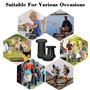 USHOP Tabouret Pliant Portable,Tabourets de Camping,Tabourets pliants pour Adultes,Tabouret Télescopique,Tabouret Rétractable po