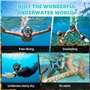 BBWELL Masque Plongée Adulte,Kit de plongée avec Tuba pour Adultes,Masque Tuba Anti-Buée Anti-Fuite Masque Snorkeling Adulte 180