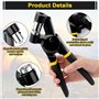 talifoca Kit d'œillets de 3/8" - Outil manuel pour poinçonnage de trous - Presse à œillets - Avec 300 œillets de 10 mm - Pour to