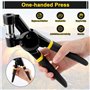 talifoca Kit d'œillets de 3/8" - Outil manuel pour poinçonnage de trous - Presse à œillets - Avec 300 œillets de 10 mm - Pour to