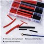 270 Pièces Gaines Thermorétractables, Tubes Thermorétractables étanches, Manchon de Câble électrique, 3 : 1 Double Paroi aAdhési