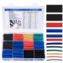 800 Pièces Kit de Tubes Thermorétractables pour Câblage