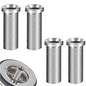 ZIOYA 4 Pièces Vis pour Panier D'évier 35mm Acier Inoxydable Vis Creuse Vis de Bonde pour la Vis Évier Panier Vis Accessoires de