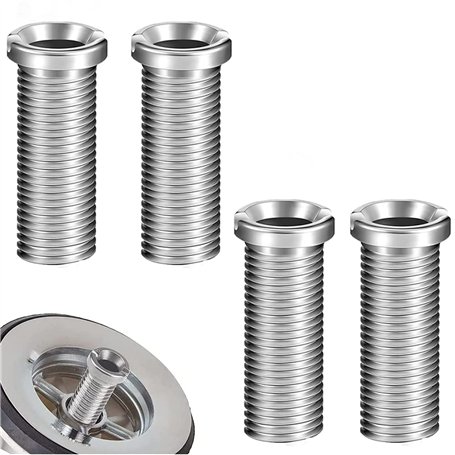 ZIOYA 4 Pièces Vis pour Panier D'évier 35mm Acier Inoxydable Vis Creuse Vis de Bonde pour la Vis Évier Panier Vis Accessoires de