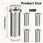 ZIOYA 4 Pièces Vis pour Panier D'évier 35mm Acier Inoxydable Vis Creuse Vis de Bonde pour la Vis Évier Panier Vis Accessoires de