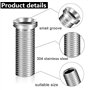 ZIOYA 4 Pièces Vis pour Panier D'évier 35mm Acier Inoxydable Vis Creuse Vis de Bonde pour la Vis Évier Panier Vis Accessoires de