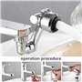 ZIOYA 2 pièces Aérateur de Robinet Rotatif à 1080° Mousseur Robinet Cuisine Extension Filtre Embout Robinet 2 Modes Adaptateur P