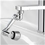 ZIOYA 2 pièces Aérateur de Robinet Rotatif à 1080° Mousseur Robinet Cuisine Extension Filtre Embout Robinet 2 Modes Adaptateur P