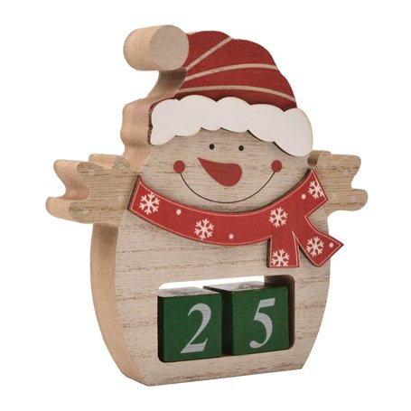MOROBOR Calendrier de l'Avent de Noël en bois