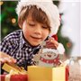 MOROBOR Calendrier de l'Avent de Noël en bois, décoration de table en bois bonhomme de neige avec cube de chiffres pour la maiso