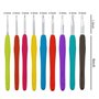 Set Crochet Tricot - 9pcs - Kit Crochets En Avec PoignéE Douce En Caoutchouc - 20 Marquages De Points De Verrouillage - Aiguille