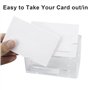Lot de 2 porte-cartes de visite en acrylique à 2 niveaux pour bureau