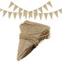 Lot de 48 fanions en toile de jute de 11 m