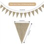 drapeau triangulaire rustique