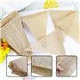 fanions en toile de jute