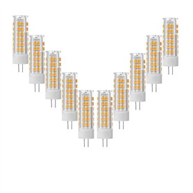 ZHIYUE Lot de 10 G4 7W Led Ampoule Blanc Chaud 3000k 700 Lumens AC 220V Non Dimmable Remplacer Ampoule Halogène G4 70w