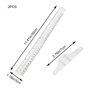 Lot de 2 règles métriques en forme de T double face 30 cm - Règle en T graduée transparente pour encadrement artistique