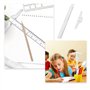 Lot de 2 règles métriques en forme de T double face 30 cm - Règle en T graduée transparente pour encadrement artistique