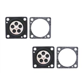 Diaphragme de dosage de carburateur et joint pour carburateurs Mitsubishi T110 140 180 200 Nikki (lot de 2)