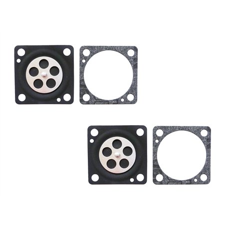 Diaphragme de dosage de carburateur et joint pour carburateurs Mitsubishi T110 140 180 200 Nikki (lot de 2)