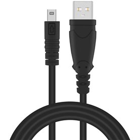 Adhiper Câble de Rechange USB pour Appareil Photo numérique Panasonic Lumix DMC-F2 DMC-FH25 DMC-FP5 DMC-FS16 DMC-FS28 DMC-FS22 8