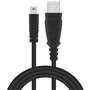 Adhiper Câble de Rechange USB pour Appareil Photo numérique Panasonic Lumix DMC-F2 DMC-FH25 DMC-FP5 DMC-FS16 DMC-FS28 DMC-FS22 8