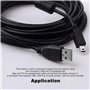 Adhiper Câble de Rechange USB pour Appareil Photo numérique Panasonic Lumix DMC-F2 DMC-FH25 DMC-FP5 DMC-FS16 DMC-FS28 DMC-FS22 8