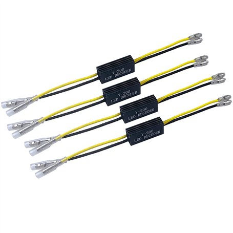 Kardne Lot de 4 décodeurs de clignotant LED pour moto