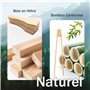 Spatule Raclette en Bois de hêtre 8 pcs Grattoir Spatule Anti-Adhérent pour Poêles à Raclette avec 2 Pince Anti Rayures