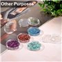 Yesaler Capsules de Monnaie Rondes de 30mm Capsules de Pièces en Plastique Transparent Capsules à Monnaie avec Boîte d'Organisat