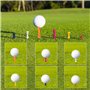 HOLEMZ Tees de Golf Durable Bois de Couleur Tees Incassables Différentes Tailles Long Court Accessoires Portable pour Entraîneme