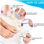 Lime à Ongles Incarnés 3 Pièces Lève-ongles Acier Inoxydable Outil de Correction Double Extrémité Excavateur Instrument pour Man