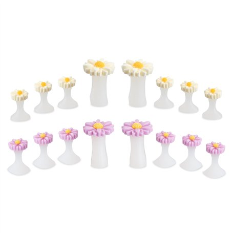 Séparateurs D'Orteils en Silicone 18 Pièces Separateur Pedicure Marguerite Fleur Diviseur Entretoises Réutilisable Professionnel