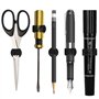 MoonSing Clip Porte-Stylo, Support Clip en Métal, Organisateur de Crayon Auto-Adhésif avec Boucle à Ressort Réglable pour Réfrig