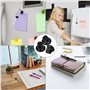 MoonSing Clip Porte-Stylo, Support Clip en Métal, Organisateur de Crayon Auto-Adhésif avec Boucle à Ressort Réglable pour Réfrig