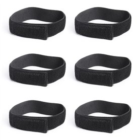 SYEYCW 6 Pièces Noir Bande de Pantalon de Vélo