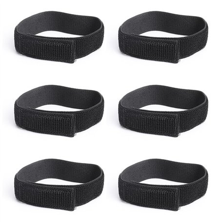 SYEYCW 6 Pièces Noir Bande de Pantalon de Vélo