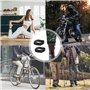 SYEYCW 6 Pièces Noir Bande de Pantalon de Vélo, Ajustable Sangle de Vélo la Cheville, Brassard Securite Serre Pince à Pantalon V
