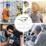 SYEYCW 4 Paires Transparentes Protections Latérales pour Lunettes, Universelle Protections Flexibles à Enfiler, Latérales pour L