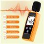 Sonomètre Numérique, Appareil Portatif, Sonomètre dB avec Fonction de Valeur d'alarme Programmable, Mesure du Testeur de Sonomèt